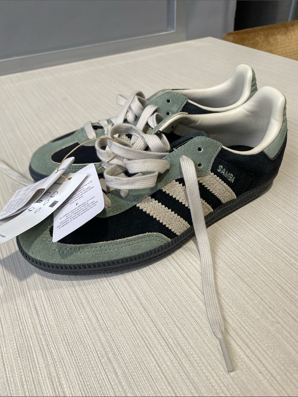 Adidas Samba Core Black/Alumina/Silver Green - Picture 2 of 5